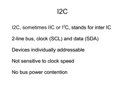 I2C, sometimes IIC or I2 C, stands for inter IC 2