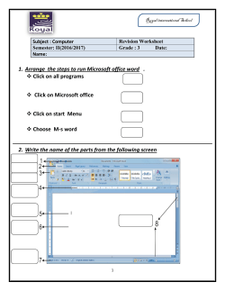 1. Arrange the steps to run Microsoft office word . Click on all