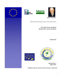 The Lisbon Treaty and Spain - Archive of European Integration