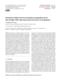 Stochastic relation between anomalous propagation in the