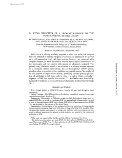 IN VITRO INDUCTION OF A PRIMARY RESPONSE TO THE