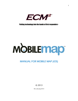 MANUAL FOR MOBILE MAP (iOS)