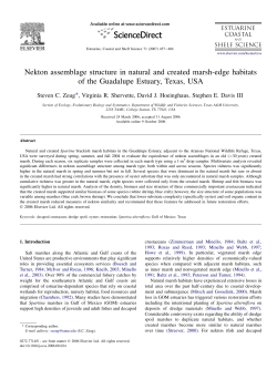 Nekton assemblage structure in natural and created marsh