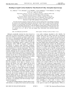 Bonding in Liquid Carbon Studied by Time-Resolved X