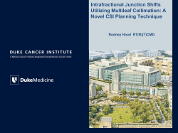 Intrafractional Junction Shifts Utilizing Multileaf Collimation