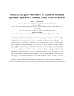 Incorporating prior information to overcome complete separation