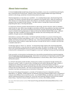 About Intervention - The Council of Southeast Pennsylvania Inc.