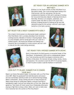 get ready for an awesome summer with brittney!