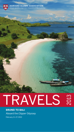 BRUNEI TO BALI Aboard the Clipper Odyssey