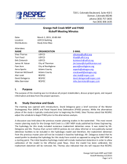 Meeting Minutes 3-02-15 - Grange Hall Creek Major Drainageway
