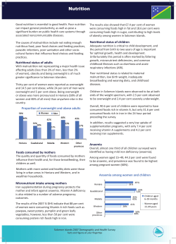 SOL-DHS_5-Nutrition - Solomon Islands National Statistics Office