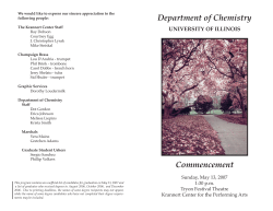 2007 program - Chemistry at Illinois