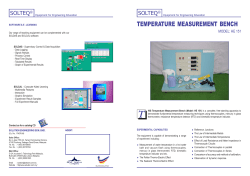 temperature measurement bench