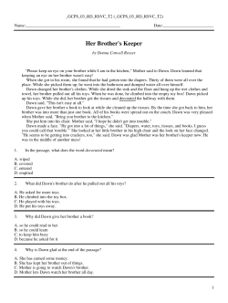 Her Brother`s Keeper