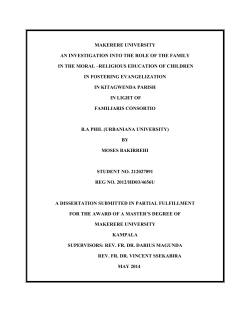 An investigation into the role of the family in the moral–religious