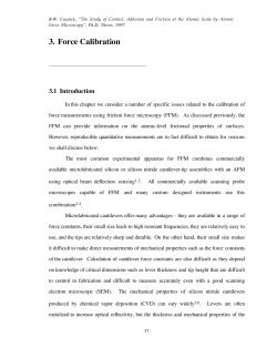 3. Force Calibration