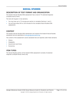 EOG Study/Resource Guide - Troup County School System