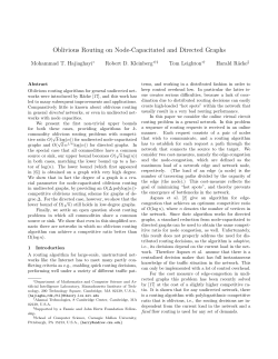 Oblivious Routing on Node-Capacitated and Directed Graphs