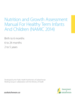 Nutrition - eHealth Saskatchewan