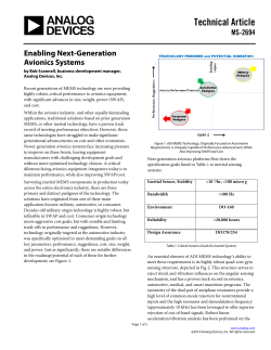 Enabling Next-Generation Avionics Systems