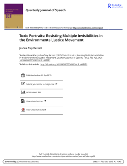 Toxic Portraits: Resisting Multiple Invisibilities in the Environmental