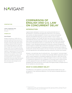 COMPARISON OF ENGLISH AND U.S. LAW ON CONCURRENT