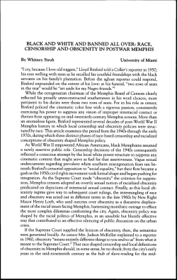 black and white and banned all over: race, censorship and