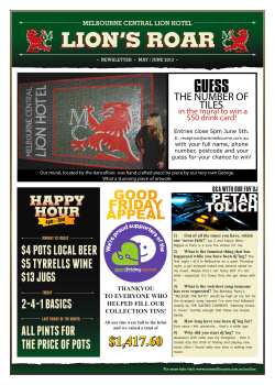 LION`S ROAR - ACE Melbourne