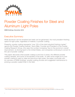 Powder Coating Finishes for Steel and Aluminum Light