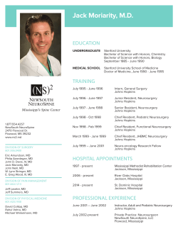Jack Moriarity, MD - NewSouth NeuroSpine