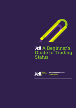 A Beginner`s Guide to Trading Status
