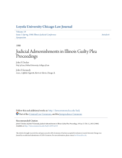 Judicial Admonishments in Illinois Guilty Plea
