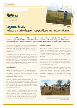 Barranga_Legume trials_Soil tests and tailored support help provide