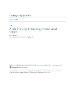 A Plea for a Cognitive Iconology within Visual Culture