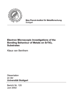 Electron Microscopic Investigation of the Bonding Behaviour of