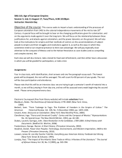 506:110, Age of European Empires Session 3, July 11