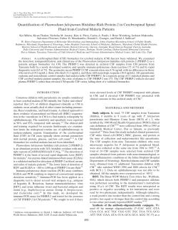 Quantification of Plasmodium falciparum Histidine-Rich Protein