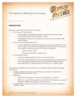 The Mystery of Blessing and Cursing