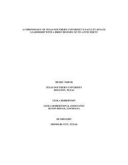 History - Texas Southern University