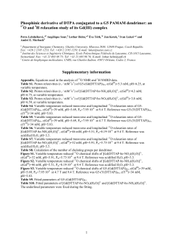 Table 1: Proton relaxivities (r1 / mM-1s-1) of [G5