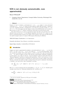 SOS is not obviously automatizable, even approximately