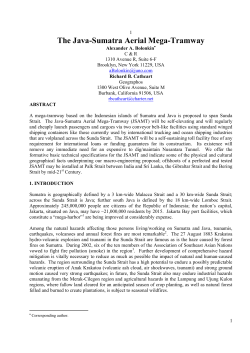 The Java-Sumatra Aerial Mega-Tramway