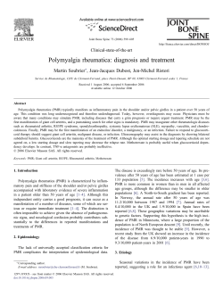Polymyalgia rheumatica: diagnosis and treatment
