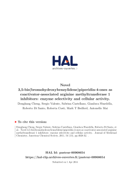 Novel 3,5-bis(bromohydroxybenzylidene)piperidin-4