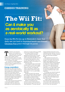 The Wii Fit - fitpro.com