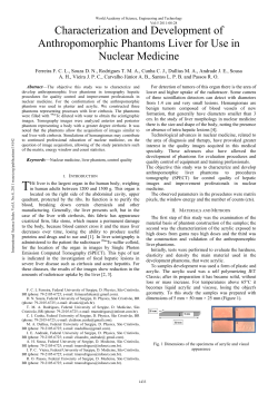 Characterization and Development of Anthropomorphic Phantoms