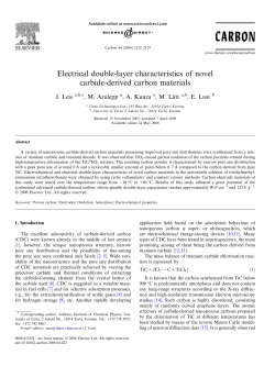 Electrical double-layer characteristics of novel carbide