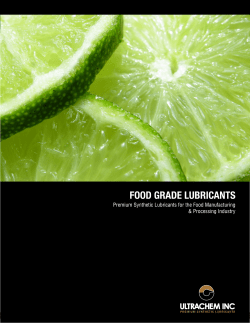 FOOD GRADE LUBRICANTS