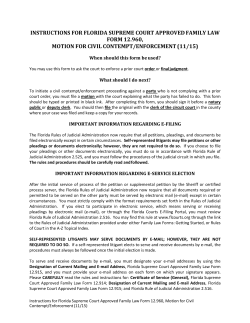 12.960 - Motion for Civil Contempt /Enforcement