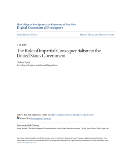 The Role of Impartial Consequentialism in the United States